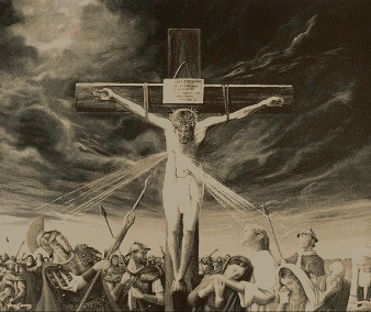 Jezus Miłosierny na krzyżu